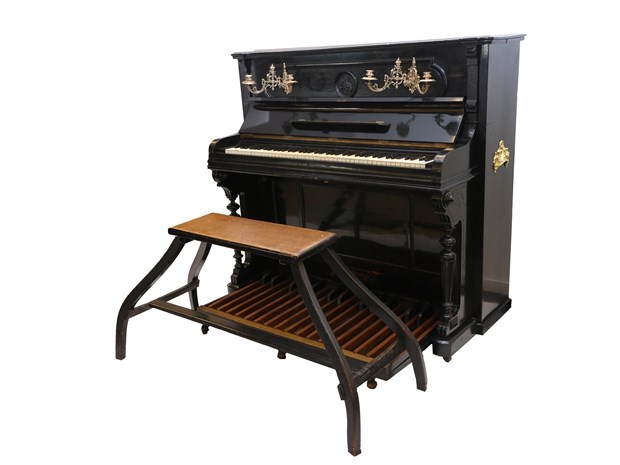 F. Rummel piano with pedal keyboard